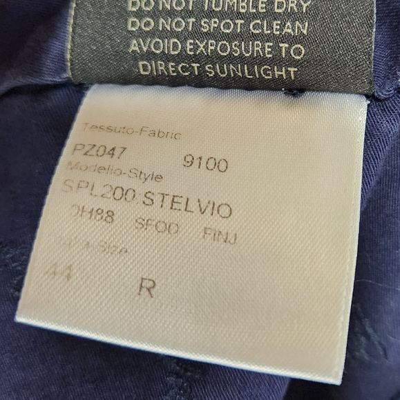 Outstanding BRIONI Navy Blue Cotton Blend Straight Leg Chinos Made Italy sz 44 - Picture 11 of 11